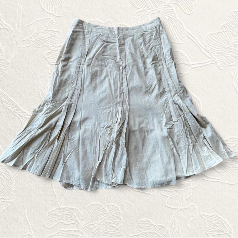 Vintage J. Jill Tan pleated skirt size 6